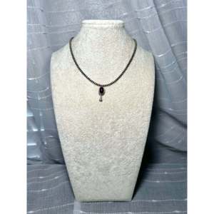 Collar de Plata de Ley con Forma de Gota de Agua y Ópalo Púrpura de George Rios, Regalo - Product Image 3