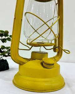 Lanterne à bougie décorative vintage de 12 pouces suspendue en métal et bougeoirs de table pour décoration de patio extérieur (or) - Product Image 4