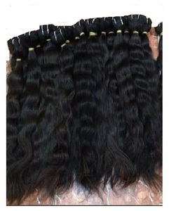 Promotion100 % extensiones de cabello de templo indio natural extensiones de cabello humano rizado natural a granel a precios - Product Image 2
