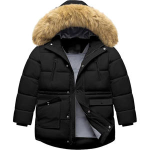 Veste matelassée courte pour femmes, tendance et moderne, tissu tissé respirant, coupe-vent, isolation thermique, pour l'hiver - Product Image 1