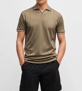 Polo de Algodón Pima para Hombre, Camisa Transpirable de Secado Rápido con Logo Bordado - Product Image 3