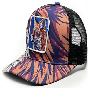 Casquette unisexe pour adultes en tissu maillé de haute qualité, vente en gros, 5 panneaux, visière droite personnalisée, style camionneur, baseball, mode, extérieur, hip-hop - Product Image 4