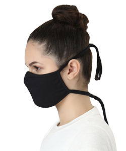 Masque facial en coton biologique peigné Clean Air, texture douce, contrôle de la respiration, surface lisse, maintien des oreilles, protection quotidienne - Product Image 1