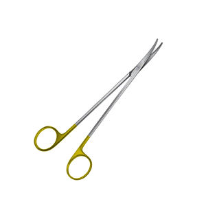 Tijeras Metzenbaum de medio oro de grado Industrial de 7 \ ", tijera quirúrgica de acero inoxidable alemana curvada, suave para esquilar - Product Image 2