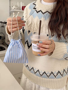 Leaders dans la fourniture de cosmétiques portables sacs d'emballage de stockage à cordon sac en tissu d'emballage de voyage pour les acheteurs en gros - Product Image 3