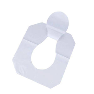 Cubierta de asiento de inodoro de pulpa virgen desechable y plegable en 1/4 para baño, al por mayor - Product Image 2