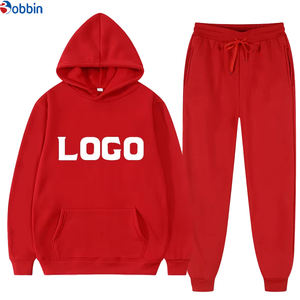 Ensemble sweat-shirt et jogging unisexe en polaire pour homme, jogging en coton épais, survêtement décontracté pour homme, logo personnalisé, survêtement avec capuche, uni - Product Image 4
