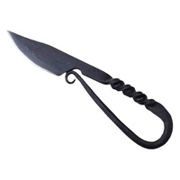 Couteau à gâche en acier au carbone forgé à la main de qualité supérieure couteau à cou couteau médiéval et Viking livré avec fourreau en cuir de vache