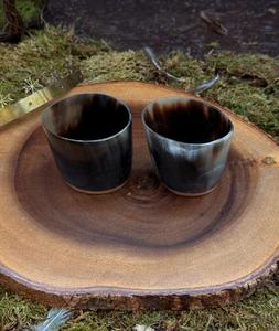 Vasos de chupito de cuerno de búfalo ecológicos y duraderos para reuniones de grupo, fiestas temáticas medievales, artesanía Natural - Product Image 2