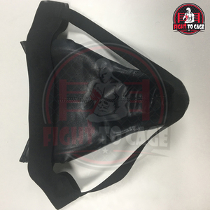 Protège-aine de boxe en cuir PU fait main, léger, confortable, respirant, durable et protecteur, couleur noire intégrale, nouveau design 2025 - Product Image 4