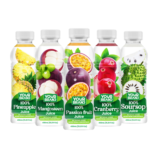 450ml Bottled Tropical Fruit Juice OEM ODM Private Label Beverage Manufacturer