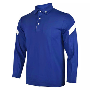 Polo deportivo de secado rápido de fabricante, ropa deportiva de golf de poliéster de punto transpirable, camisetas de talla grande con hombros caídos - Product Image 1