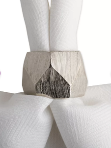 Anneaux de serviette de style ferme moderne, en stock, écologiques, durables, style américain, en métal et en bois, vaisselle de table, vaisselle de qualité supérieure - Product Image 6