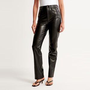 Pantalones de Cuero Casuales para Mujer al por Mayor, Pantalones de Cuero de Alta Calidad y Estilo Moderno para Mujer 2026 - Product Image 1