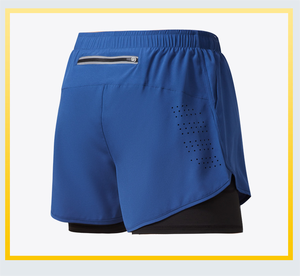 Nouveau gros 2-en-1 Fitness Liner Shorts de sport pour hommes Maille en polyester à séchage rapide avec poches Bas actifs lâches pour le fitness - Product Image 4