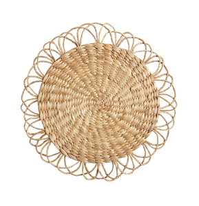 Napperons en jonc de mer de haute qualité tressé variété de tailles décorations de table personnalisées pour noël faites à la main du Vietnam - Product Image 6