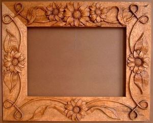 DÉCOR CADRE PHOTO EN BOIS PERSONNALISÉ CADRE PHOTO MARRON Cadres Photo Rustiques En Bois Massif Affichage pour Décoration Murale - Product Image 2