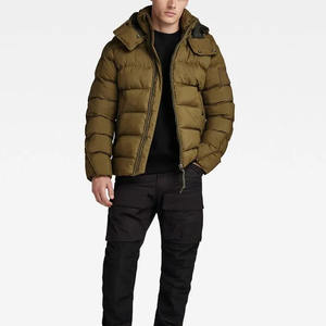 Vestes d'hiver pour hommes en coton brillant sur mesure, vente en gros OEM, veste matelassée de créateur en duvet pour hommes - Product Image 3