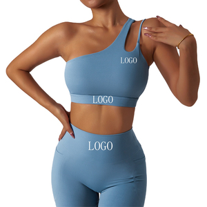 Conjunto Deportivo de 2 Piezas para Mujer, Otoño 2025, Ropa Deportiva de Manga Larga para Gimnasio, Conjunto Corto de Fitness con Personalización - Product Image 1