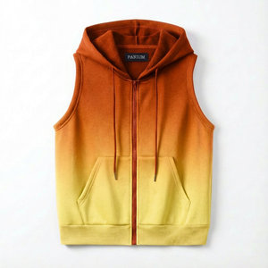 Sweat-shirts sans manches pour femmes de haute qualité, fermeture éclair intégrale, vêtements décontractés, fabrication sur mesure, logo personnalisé, prix de gros, gilets à capuche élégants, débardeurs - Product Image 4