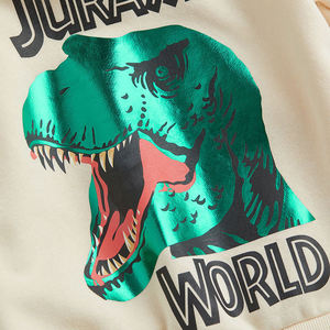 OEM Custom Wholesale Embroidered Plain Dyed Cotton Hooded Pullover Sweatshirts Casual Style Knitted Fabric Hoodies for <b>Boys</b> - Product Image 3