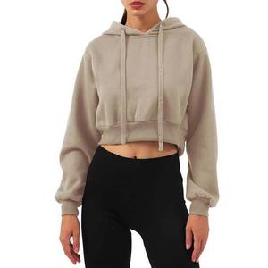Sudadera Corta Ligera para Mujer, Ecológica, de Secado Rápido, Transpirable, de Forro Polar, para Entrenamiento, Uso Casual, Hombros Caídos, Talla Grande, Venta al por Mayor - Product Image 6