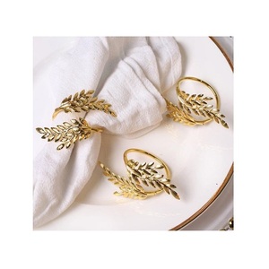 Leaf Design Metal <b>Tissue</b> <b>Paper</b> Rings Set of 2 Customized Size Shape <b>Tissue</b> Napkin Rings At Cheapest Price - Product Image 4
