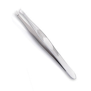 แหนบแต่งทรงคิ้วสแตนเลสแบบเฉียงระดับมืออาชีพ - เครื่องมือเสริมความงามที่มีประสิทธิภาพที่เชื่อถือได้และสม่ำเสมอเพื่อการตกแต่งที่แม่นยำ - Product Image 1