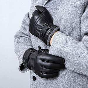 Gants en cuir d'hiver pour usage quotidien, de qualité supérieure, fabriqués sur mesure, dernier design, imperméables, à écran tactile, pour le travail - Product Image 6