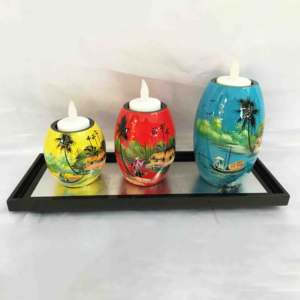 เทียนเคลือบแล็คเกอร์ขาตั้งเทียนสำหรับงานแต่งงาน - Product Image 4