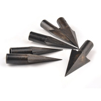 Fer forgé à la main personnalisé en forme de feuille pointe de flèche pointe rustique médiévale Viking accessoires tir à l'arc chasse tête de flèche