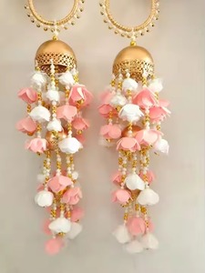 Punjabi Floral Kaleera Hathpool Bracelets Paire Bijoux De Mariée Haldi Sangeet Mayun Mariages Indien PakistanAccessoires Traditionnels - Product Image 4