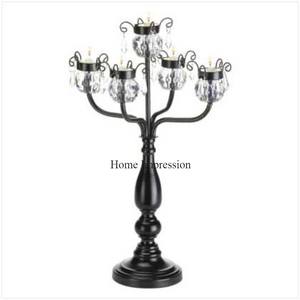 Candelabros de calidad superior con apariencia de lujo con recubrimiento en polvo de color negro, suministros de decoración festiva y para fiestas a un precio impresionante - Product Image 6