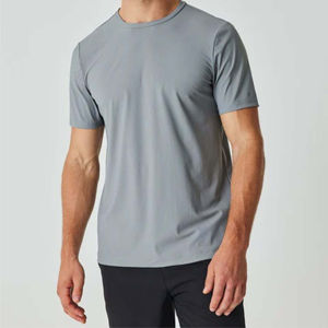 T-shirt de fitness pour hommes de haute qualité tissu tricoté respirant confortable pour les entraînements en cours d'exécution activités de plein air - Product Image 4
