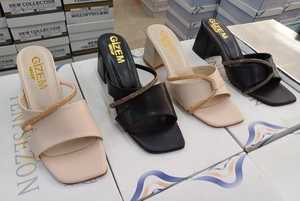 Sandali donna pantofole scarpe CASUAL <span class=keywords><strong>con</strong></span> pietra superiore 5 CM Made in Turkiye 36-40 - Product Image 3