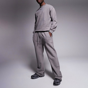 ชุดวอร์มผ้าฝ้ายแบบสวมหัวน้ำหนักมากสำหรับผู้ชายชุดวอร์ม100% โลโก้ออกแบบได้ตามต้องการ - Product Image 6