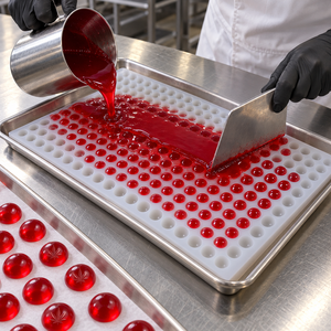 Molde de Silicona Comercial para Producción de Gomitas, 210 Cavidades, 3 ml, Forma de Media Esfera, para Fabricantes de Alimentos - Product Image 4