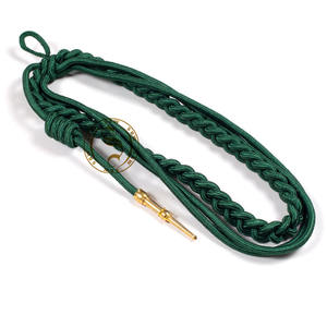 Vente en gros Aiguillette personnalisée recyclée or fil de métal rubans d'épaule en tissu pour uniformes régimentaires avec motif de logo - Product Image 2