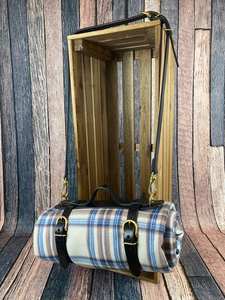 2025 Premium Eco-Friendly Heavy Duty Genuine Leather Blanket Carrier Handmade Strap for <b>Airplane</b> Travel Hotel OEM Manufacturer - Product Image 5