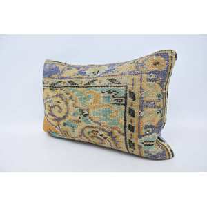 <b>Beige</b> Kantha <b>Cushion</b> 16x24 Inch Modern Style Wool Pillow Vintage Pattern Woven Decorative <b>Cushion</b> for Bedding Sofa Car Portable - Product Image 4