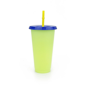 Vasos que cambian de color <span class=keywords><strong>con</strong></span> tapas y popotes para adultos reutilizables de 24 onzas <span class=keywords><strong>con</strong></span> tapas y popotes - Product Image 5