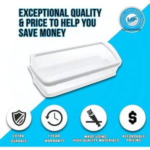 3 X ถังเก็บของพลาสติกทนทานเป็นพิเศษสำหรับตู้เย็นวีร์ลพูล-WPW10321304 - Product Image 6