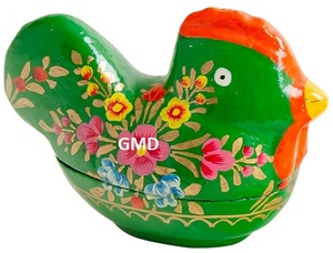 Encantadora colección festiva de decoración de gallina de Pascua Mache de papel artesanal para exhibiciones de fiestas - Product Image 2