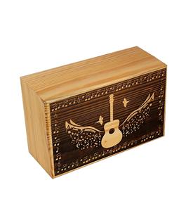Handcrafted Angel Wings Guitar <b>Wooden</b> Cremation <b>Urns</b> <b>for</b> Human <b>Ashes</b> Adult Large - Burial <b>Urns</b> (250 LB - Pinewood Music) - Product Image 6