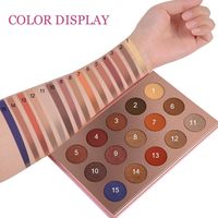 Chine Fabricant Forme Personnalisée Vente en Gros Palette de Fard à Paupières en Plastique Rose Palette de Fard à Paupières 15 Couleurs avec Logo