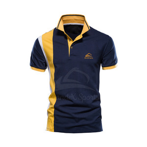 Polo personnalisé pour hommes 100% T-shirt tricoté en polyester avec motif imprimé T-shirt de golf vierge de sublimation de grande taille - Product Image 1