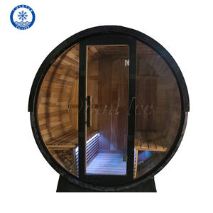 Sauna Eléctrica de Cedro Rojo Moderna para Exteriores, Diseño Nuevo <span class=keywords><strong>OMNI</strong></span>, para 4-6 Personas, Bajo EMF, Panel de Control Inteligente de Carbono, OEM/ODM Directo - Product Image 2