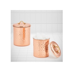 Boîte en cuivre antique faite à la main, forme et taille personnalisées, stockage et conteneur d'aliments de haute qualité, excellente valeur - Product Image 5