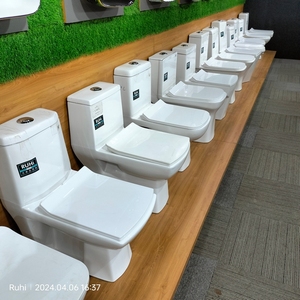 Chất lượng cao sứ vệ sinh khách sạn hiện đại tầng gắn gốm ngồi WC nhà vệ sinh commode một mảnh nhà vệ sinh bát - Product Image 5