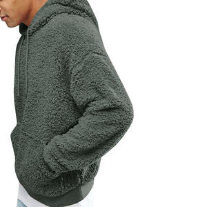 Ropa de calle para hombre Sudadera con capucha de gran tamaño Jersey de invierno Sherpa Fleece Sudadera de algodón Tallas grandes Casual Sudaderas con capucha cálidas - Product Image 6